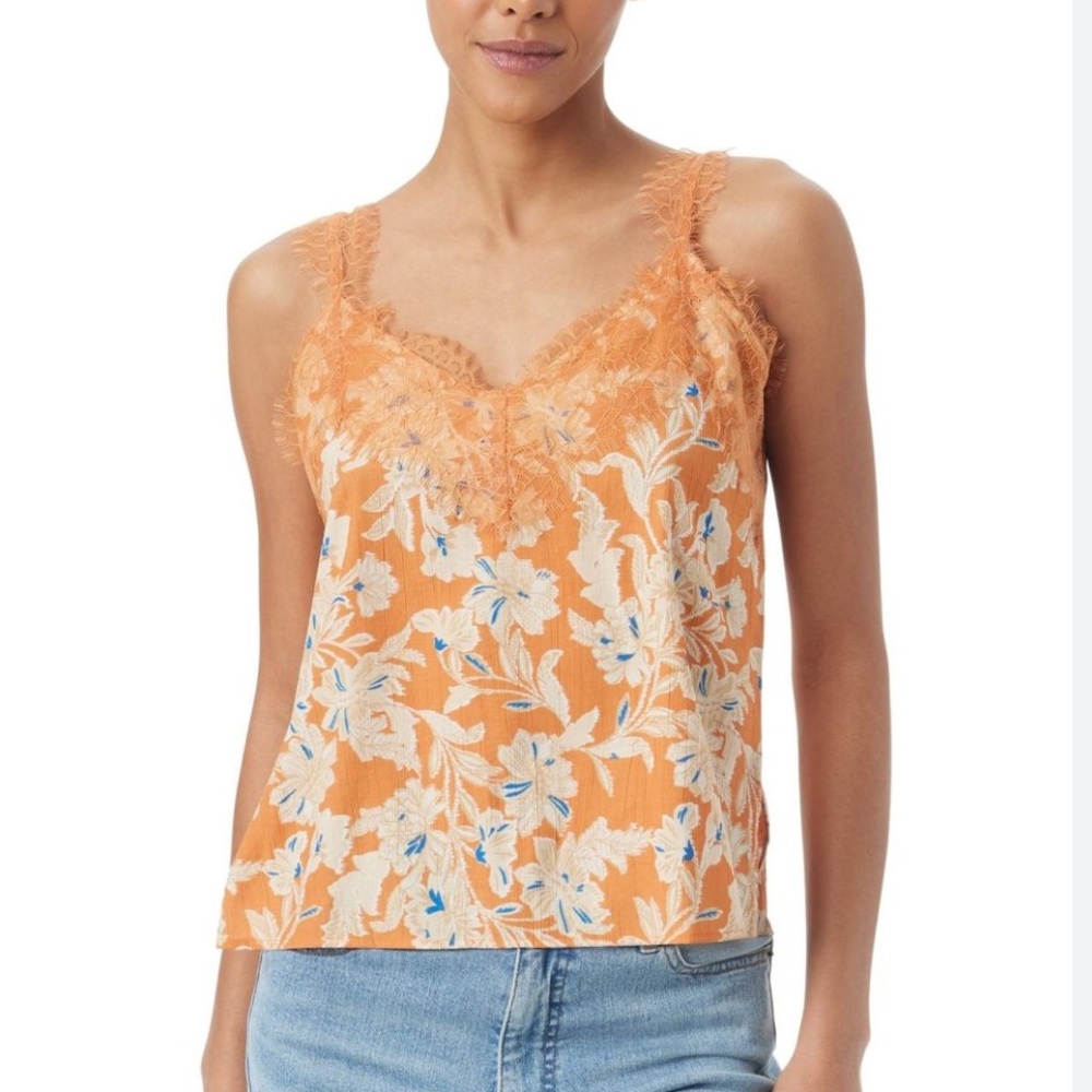 Sam Edelman palmer lace trim camisole top